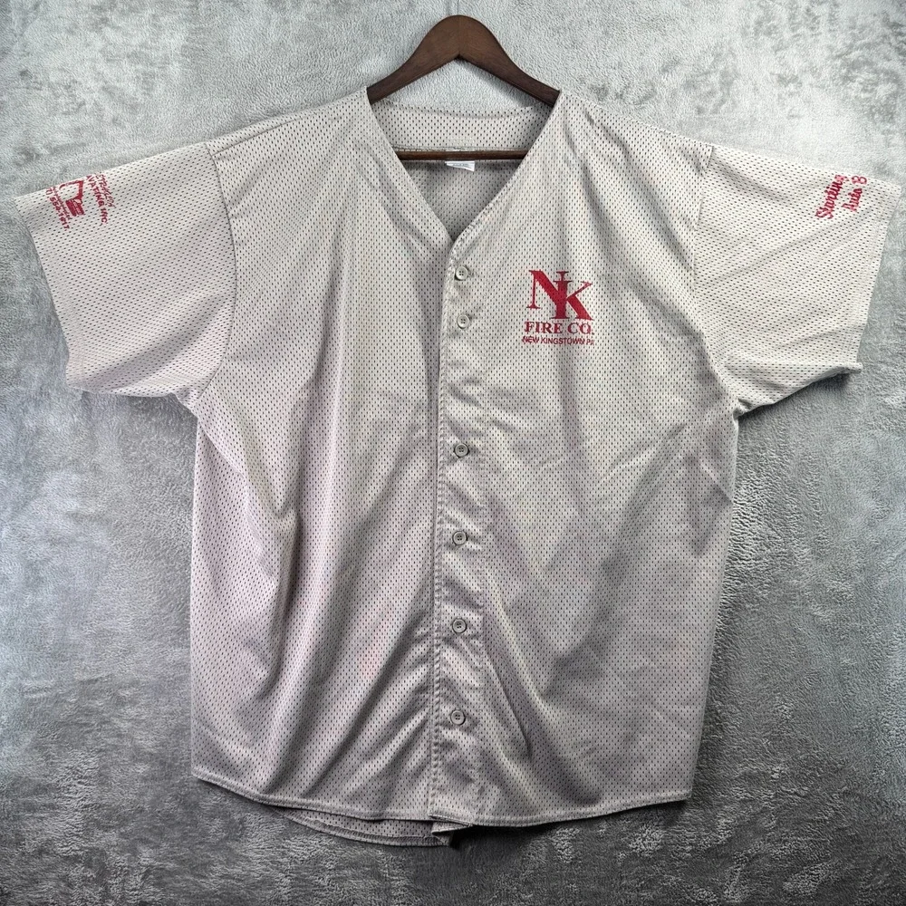 Augusta Sportswear New Kingstown Pennsylvania PA Baseball Jersey XXL 2XL #1 Fire